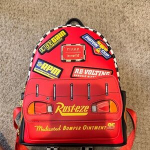 Loungefly Red Cars Themed Backpack and Wallet!